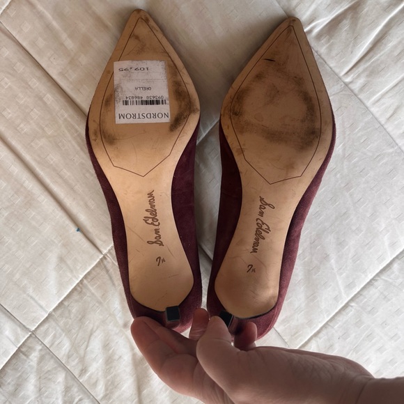 Sam Edelman Orella Suede Leather Pointed Toe Pump 7.5 - Picture 10 of 14